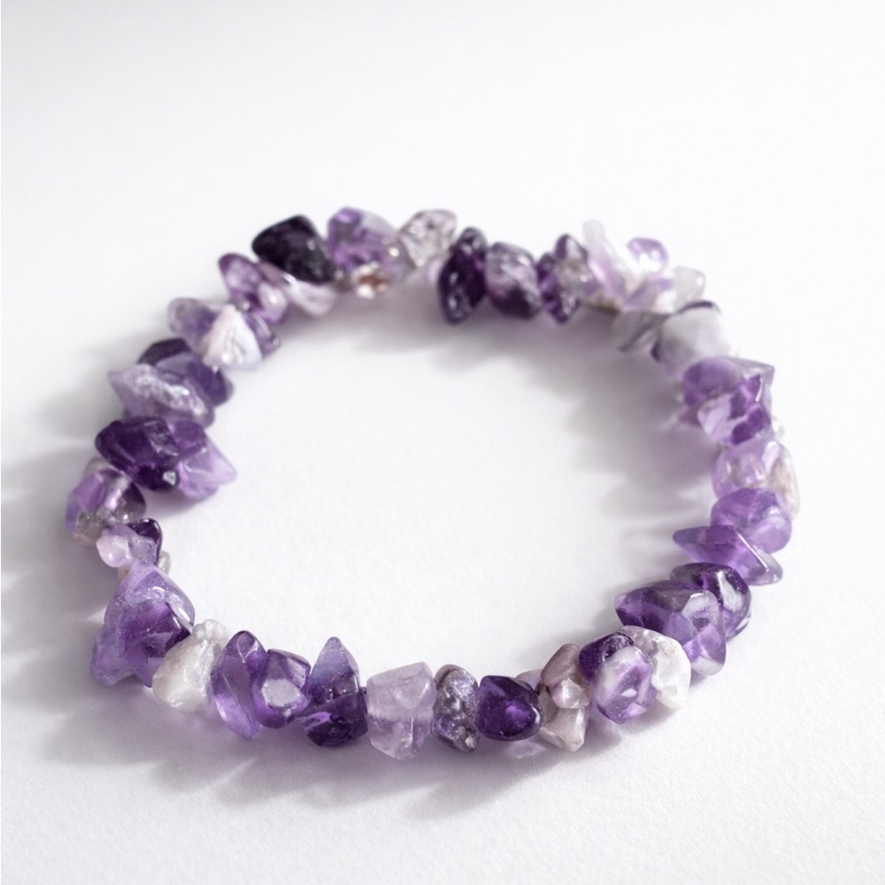 Amethyst Chip Bracelet – Calm, Balance & Spiritual Clarity